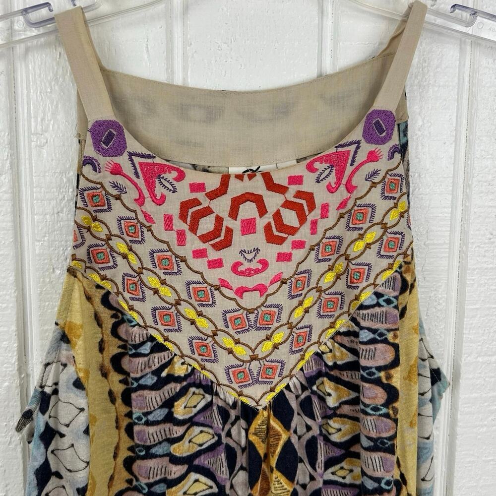 Anthropologie One September Boho Embroidered Tank Top Women XS - Picture 3 of 8